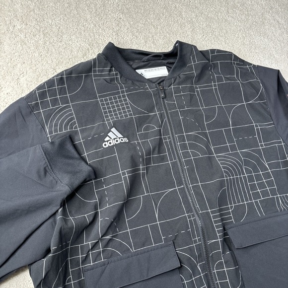 adidas Other - Adidas Nebraska Huskers Playoff FZ Jacket Men's Size XL Black Team Issue